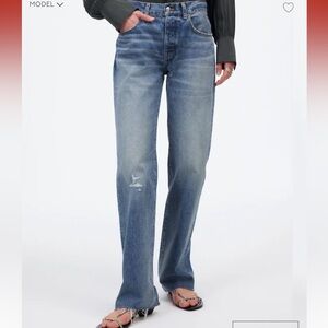 NWT Madewell dean easy straight Jean size 26